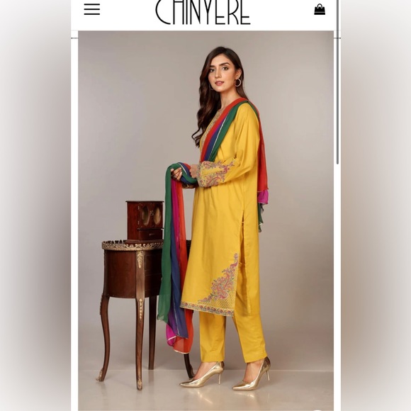 Pakistani Chinyere 3 pc suite - Picture 1 of 6